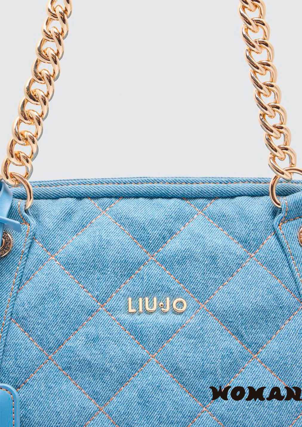 Bolso Liujo tote de denim guateado