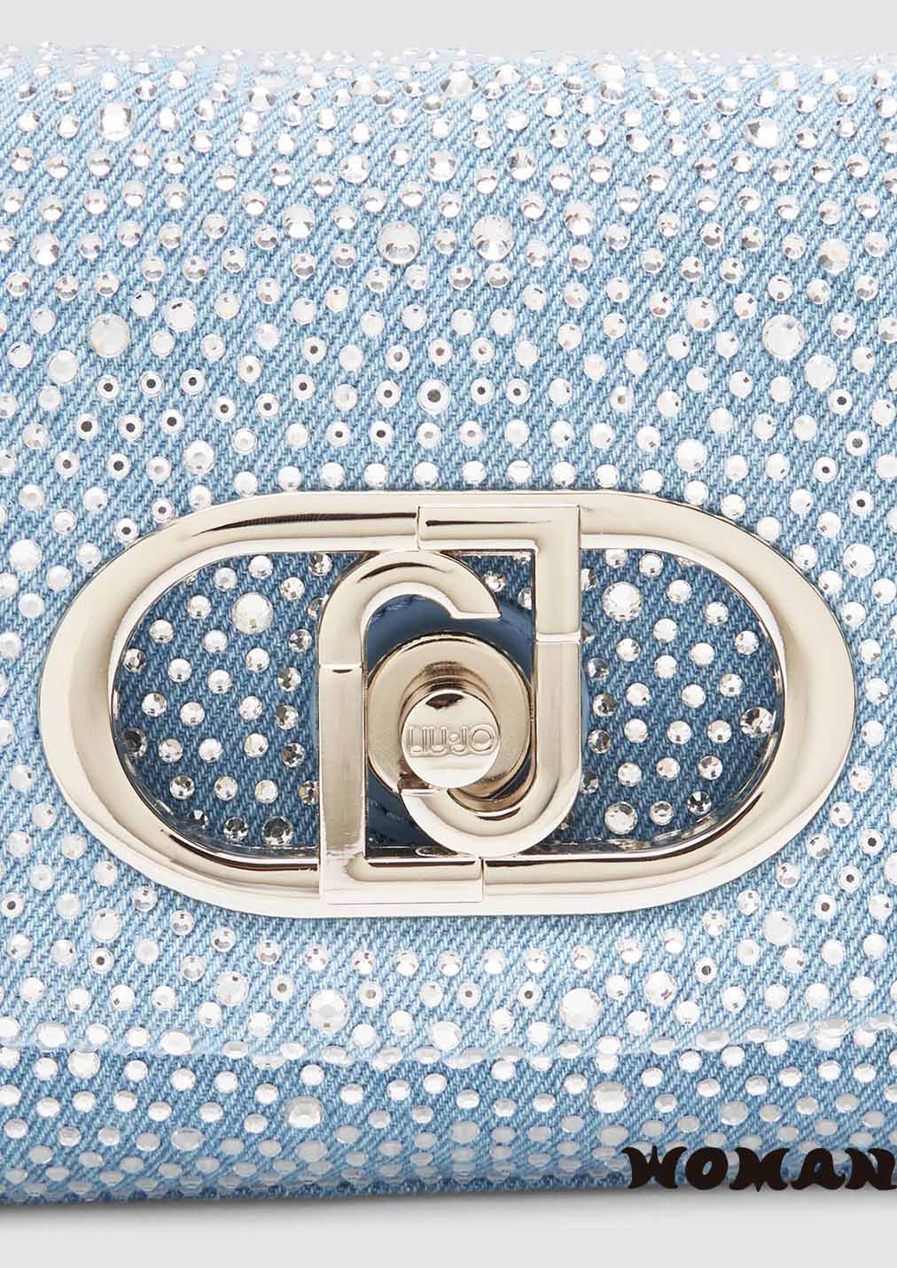 Liujo LaPuffy bag in denim with rhinestones