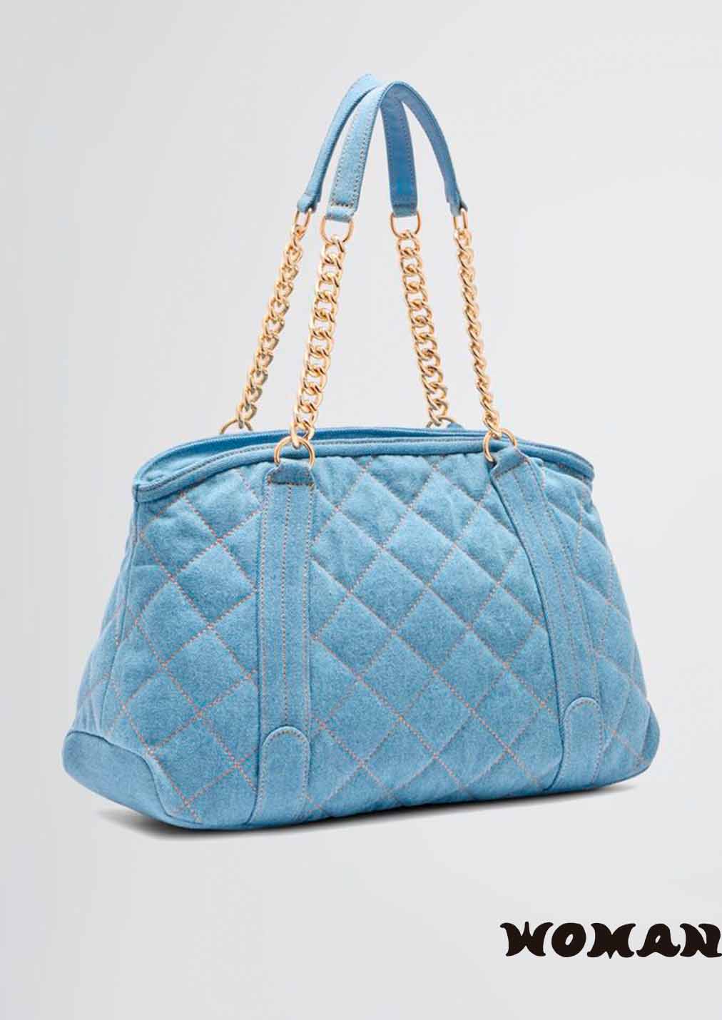 Bolso Liujo tote de denim guateado