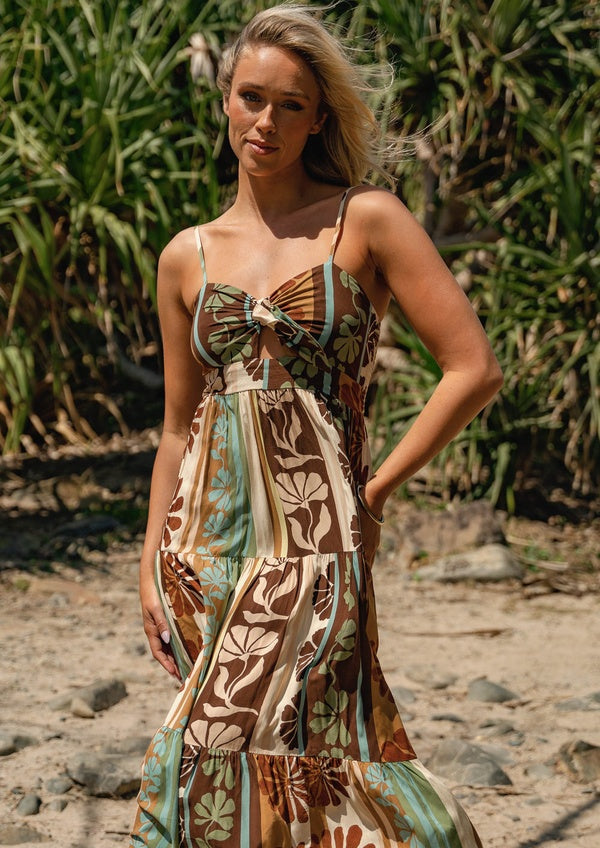 Vestido Jaase Cacao Mist Bambi