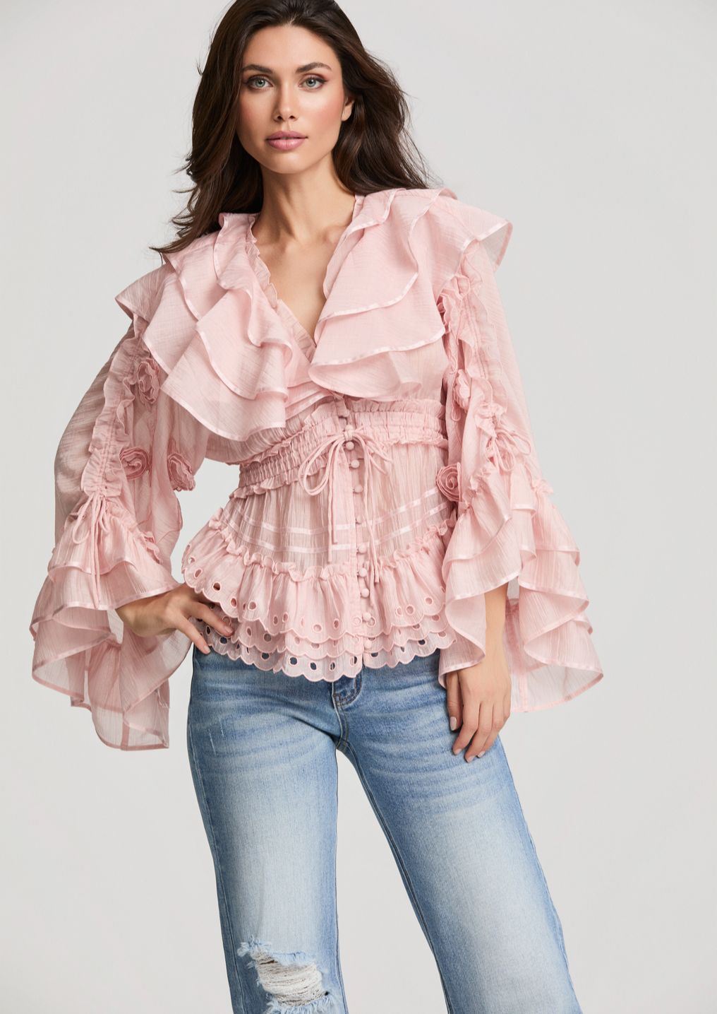 Blusa FETICHE SUANCES Rosa Linda