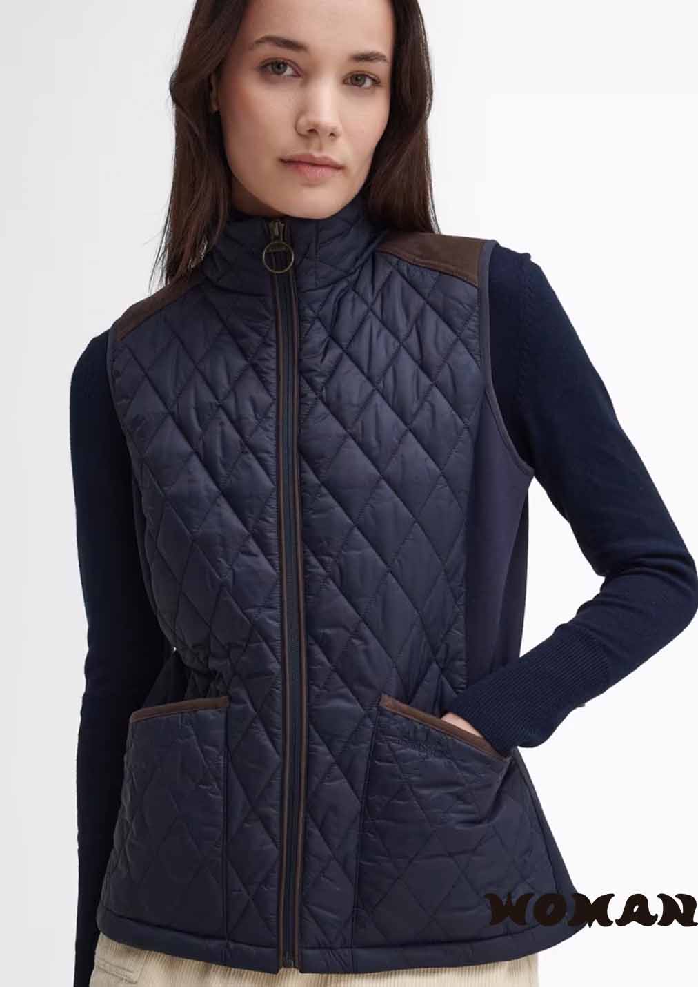 Chaleco azul de mujer BARBOUR High Field