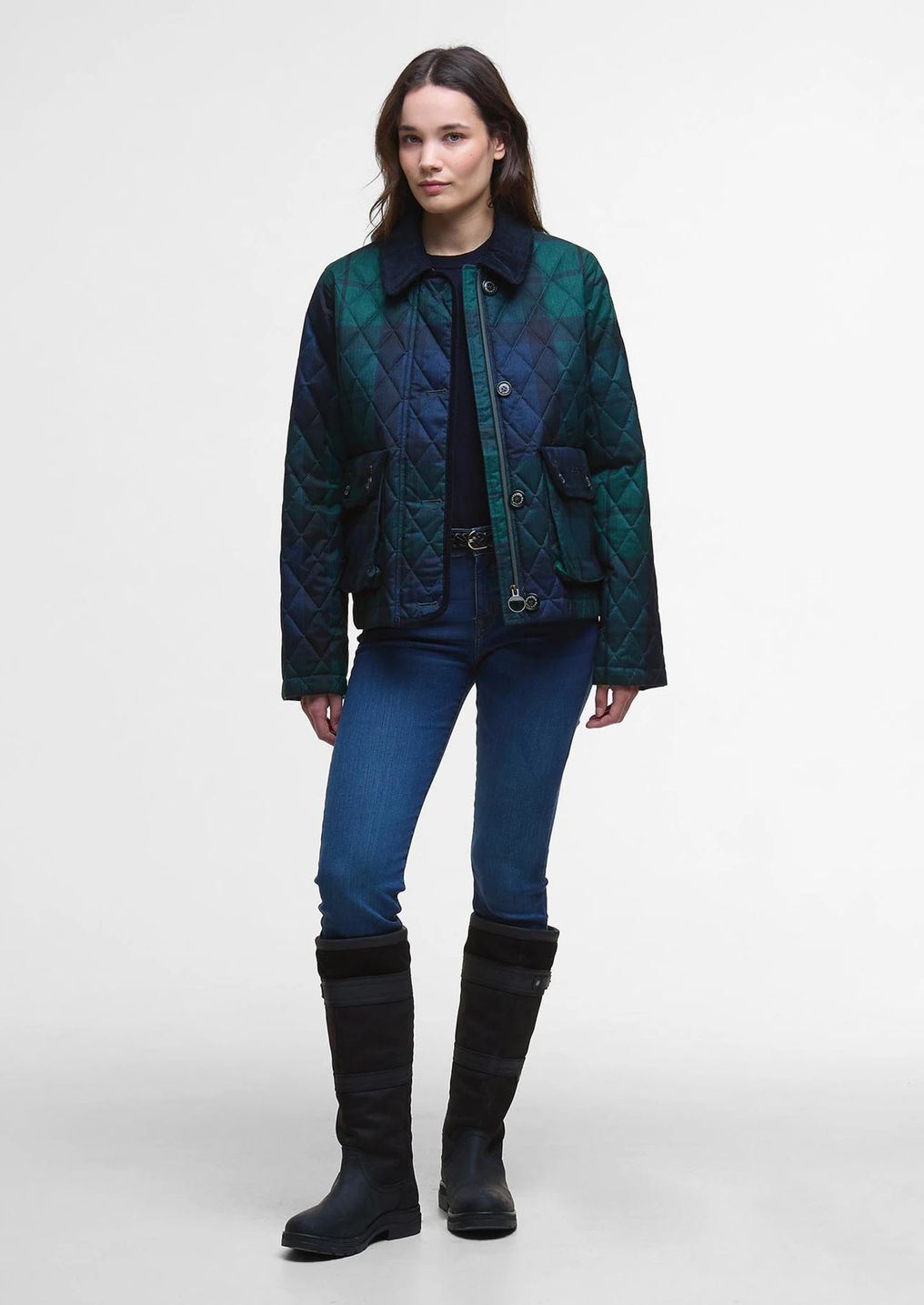 Chaqueta de mujer BARBOUR Loudon Tartan Quilted