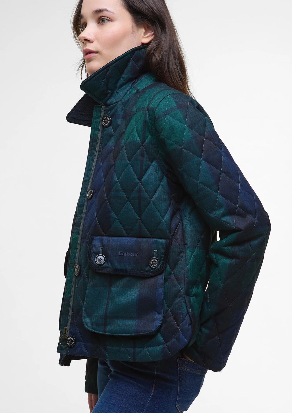 Chaqueta de mujer BARBOUR Loudon Tartan Quilted