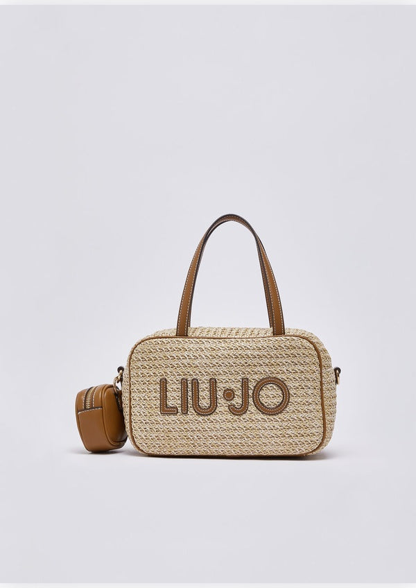 Liu Jo raffia bowling bag