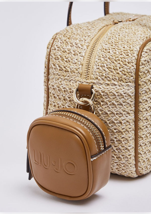 Liu Jo raffia bowling bag