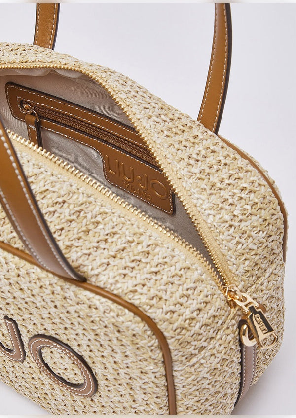 Liu Jo raffia bowling bag