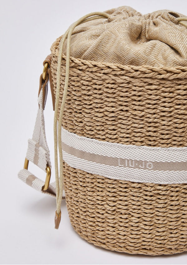 Bolso Liujo bombonera de paja