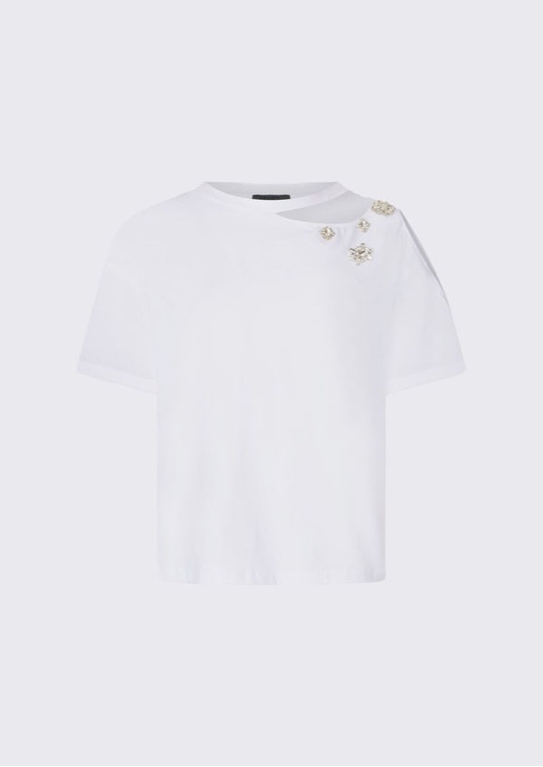 Camiseta LIUJO con bordados de pedrería