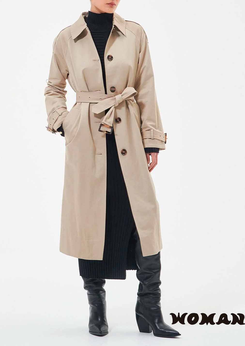 BARBOUR Marie Showerproof Trench Coat for Women