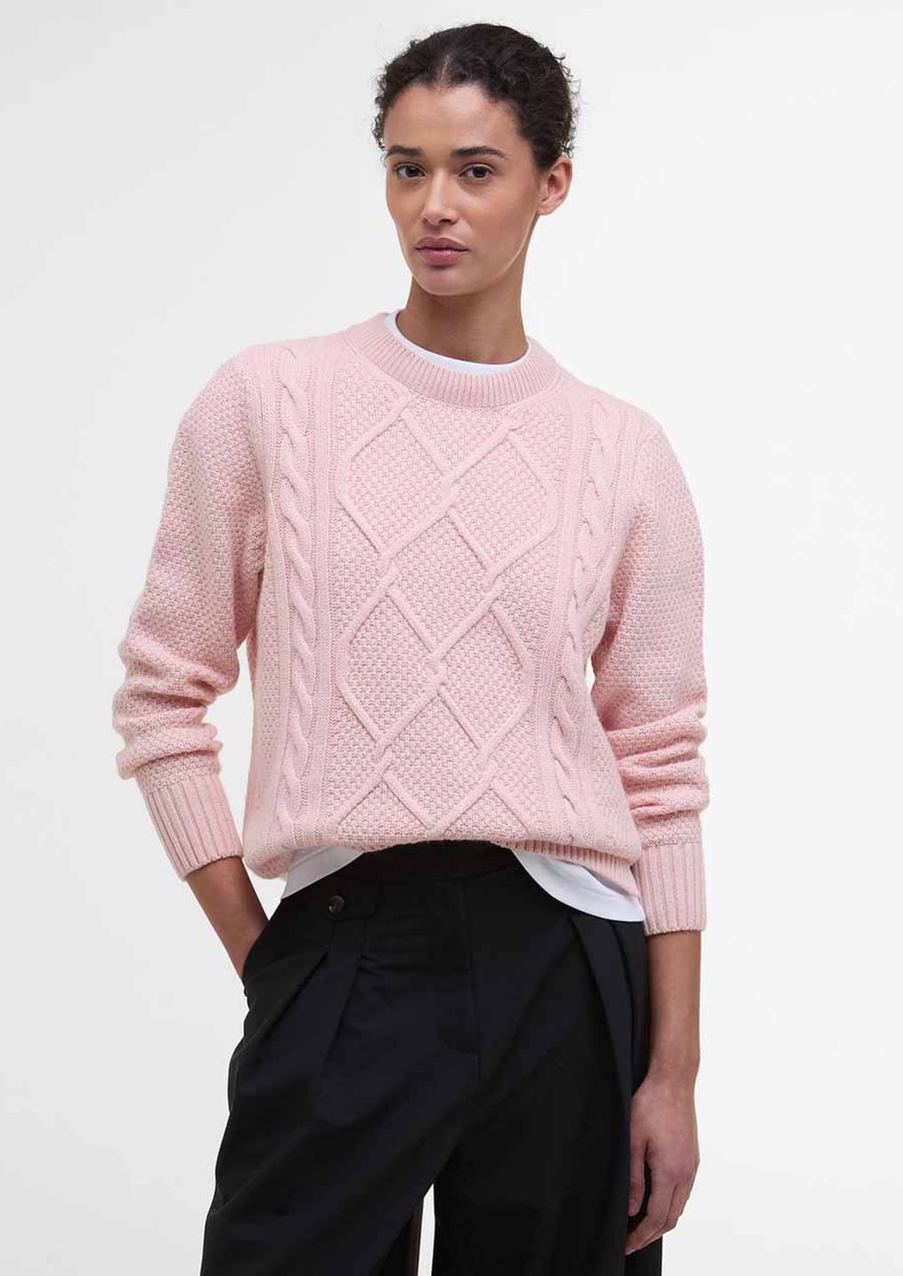 Jersey de mujer BARBOUR Burne Argyle Crew Neck