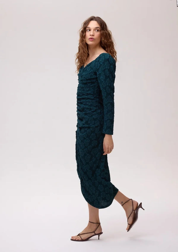 Vestido MIOH - Cloud Midi Damasco