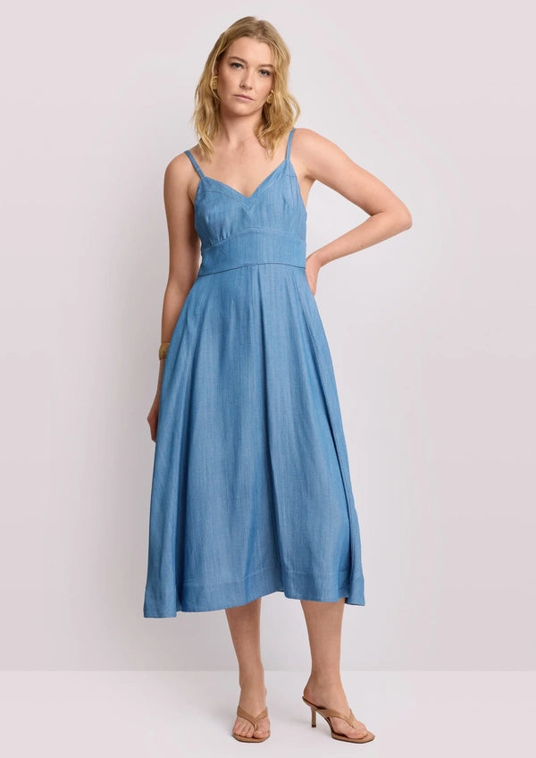 Vestido KOCCA midi de tirantes - Arfilla