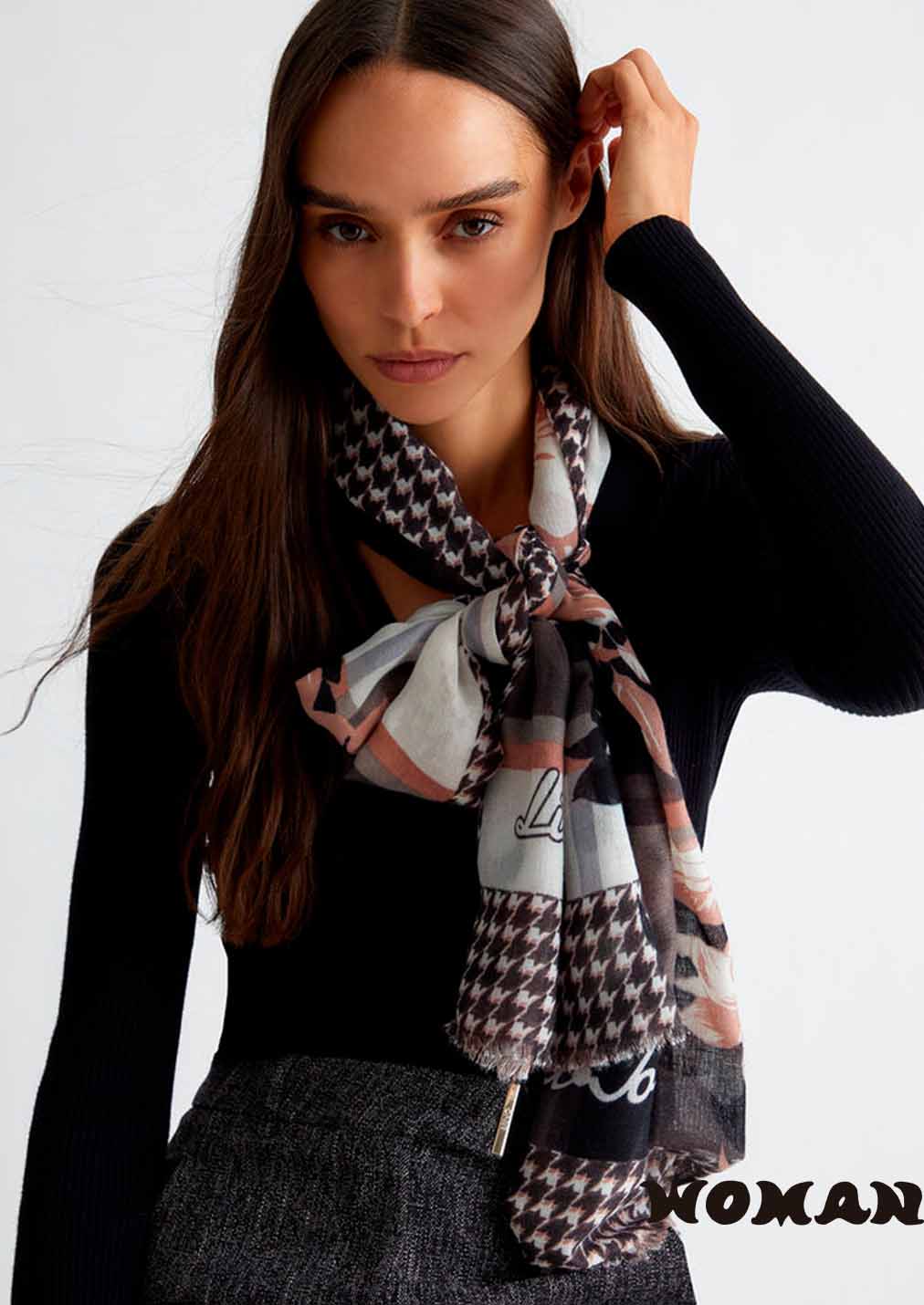 Liujo checkered scarf