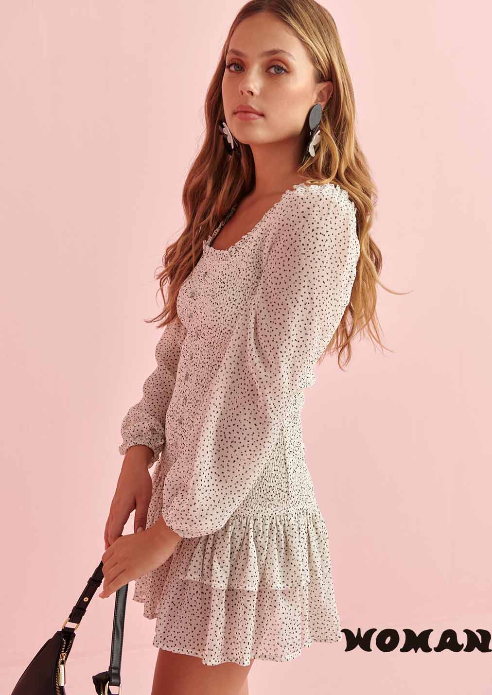 Vestido FETICHE SUANCES Tender Polka Off-White