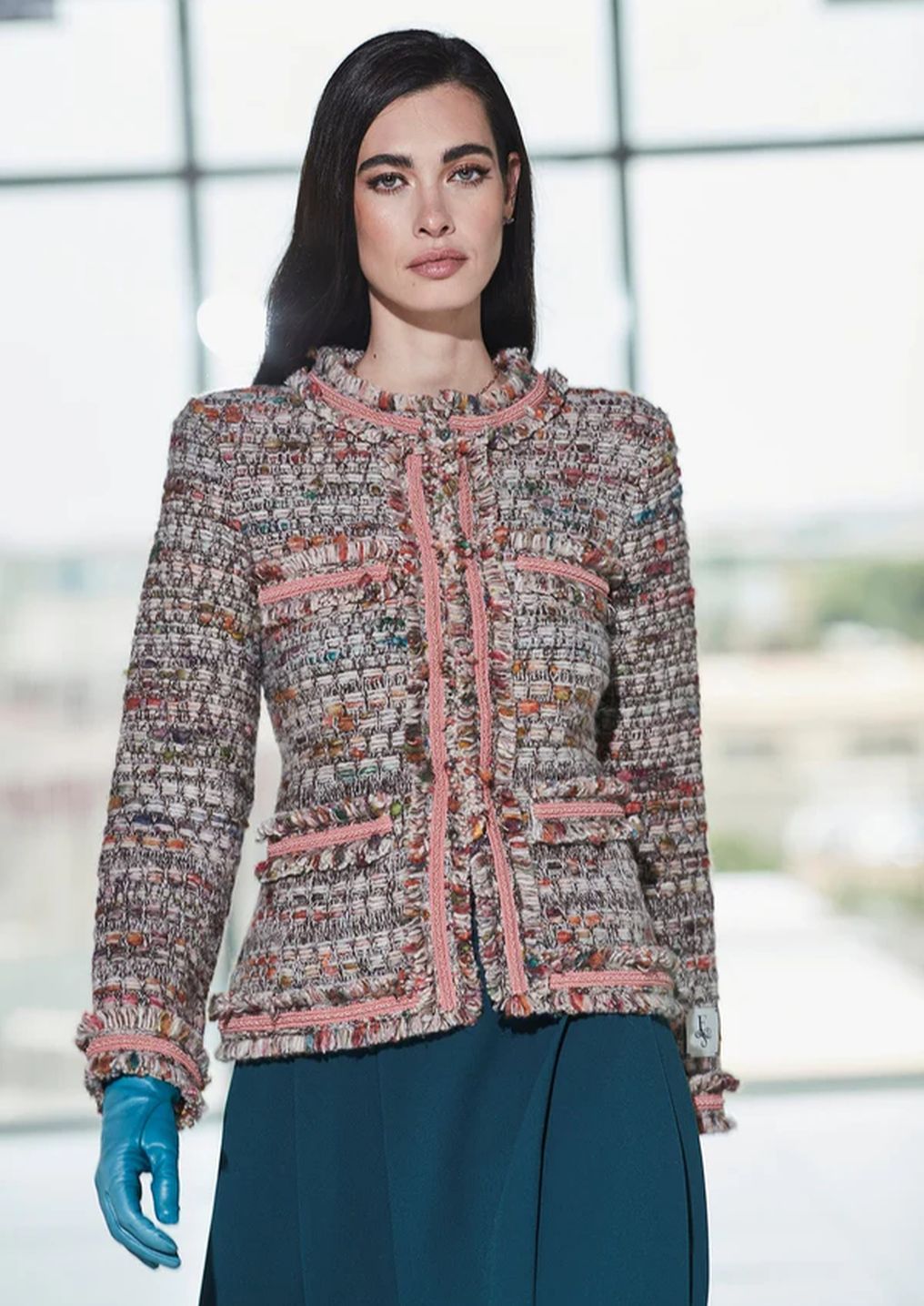 Chaqueta The Extreme Collection Tweed Cacao Lilou