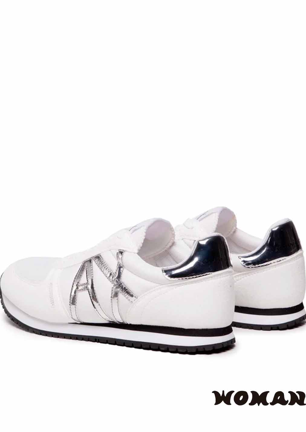 Zapatillas Armani Exchange Blanca Plata