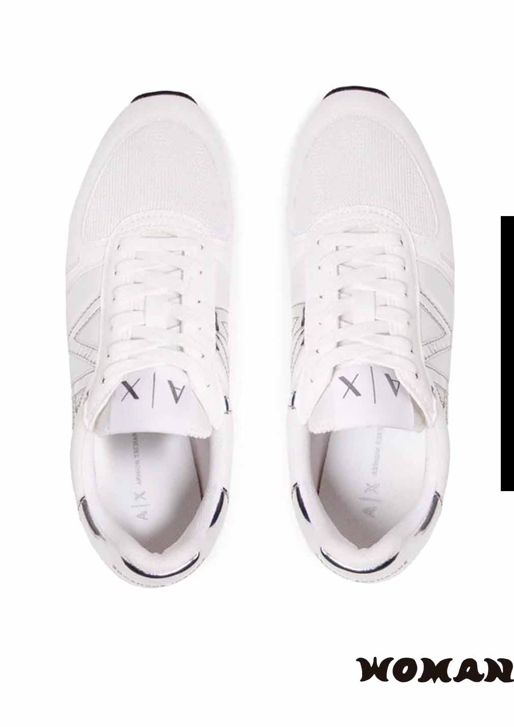 Zapatillas Armani Exchange Blanca Plata