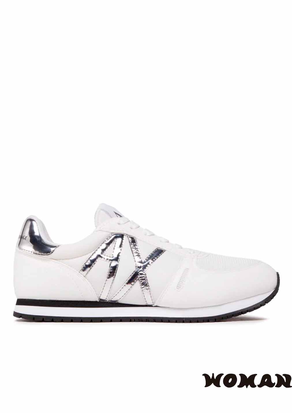 Zapatillas Armani Exchange Blanca Plata