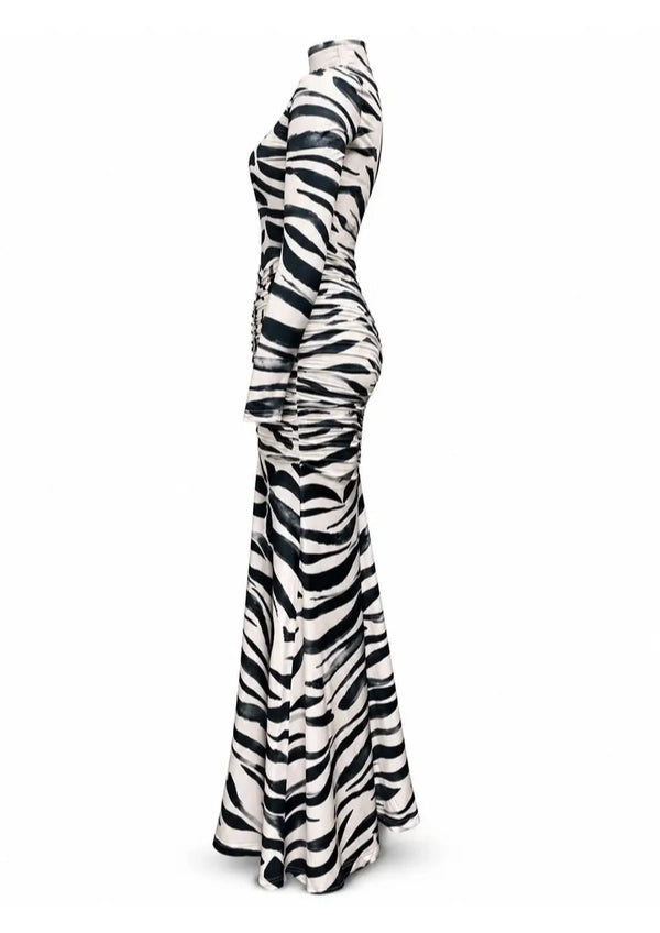 Vestido FETICHE SUANCES Zebra Savannah